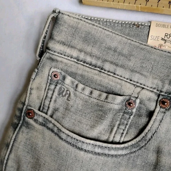 RRL Ralph Lauren Jeans 28 Womens Skinny Stretch Fit Slim Grey Classic New - Picture 13 of 16